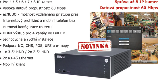 NOVINKA - IP rekord�ry NVRsolo